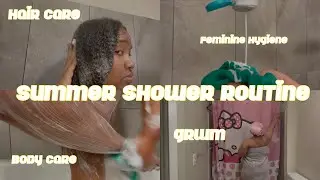 SUMMER EVERYTHING SHOWER ROUTINE | key to soft skin + vaginal care + skin care + feminine hygiene