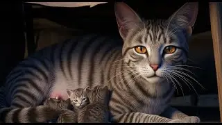 the mother cat who sacrificed everything for her kittens a true hero