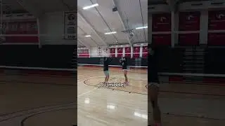 Hitting on a Girls Volleyball Net 🔥🏐 #volleyball #volleyballmatch #sportsequipment #gym