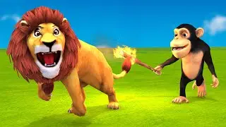 Funny Monkey Hilarious Pranks and Playful Antics with Lion And Mammoth | Fun Animals