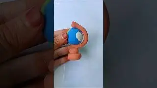 how to make clay globe 🌎#diy #clayart #foryou #art #shorts