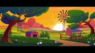 Animated Village Background #Landscape | After Effect Template |100% Copyright Free! | GREENPRISM