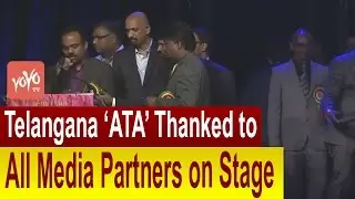 ATA Thanked to All Media Partners on Stage | 1st WTA Convention | YOYO NRI EVENTS