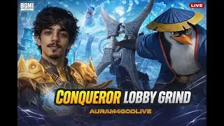 👑 CONQUEROR LOBBY GRIND | BGMI LIVE 🔥 Clean Fights & Smart Rotations. #bgmi #live #auram4godlive