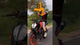 ❣️👀🦋#ktmlove #ktmbike #duke200 #dukeboy #bikerdance #dance #cute #bunnyhelmetreaction