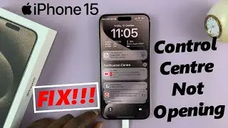 How To FIX Control Center Not Opening On iPhone 15 & iPhone 15 Pro