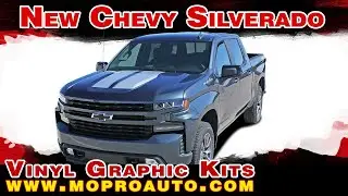 2019 2020 2021 Chevy Silverado Hood Racing Stripes and Vinyl Graphic Decals Kits