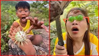 Survival Skills: SMART idea and USEFUL with single mom in forest #buschraft #camping #outdoors #idea