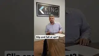 slip and fall at an apartment complex? PRESERVE THE EVIDENCE!! #shorts #slipandfall #law