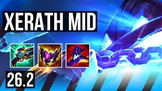 XERATH vs MALPHITE (MID) | Good KDA: 16/1/15, 52K damage | EUW Master | 26.2