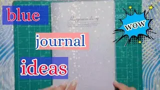 Diary journal ideas || light blue journal with me #journaling