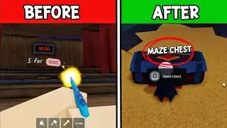 How to get the NEW HEDGE MAZE SECRET chest in under 1 minute (99 Nights in the forest HEDGE Maze)