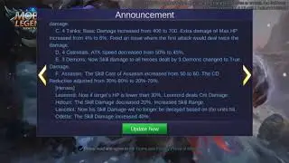 MLBB Advanced Server Patch Notes 1.4.16