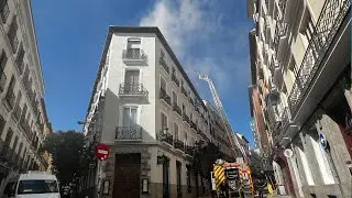 Incendio en el centro de Madrid