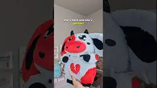 My Goth cow plush arrived!!!! #plushies #plushtoys #goth #kawaiifashion