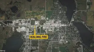 A Building Is No Longer Habitable After Fire In Spirit Lake
