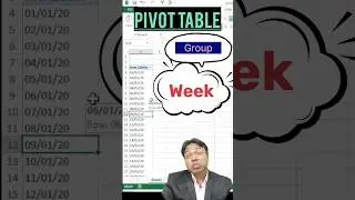 Creating Week-Wise Groups from Dates in Pivot Table | Excel Tutorial
