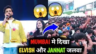 Elvish Yadav Promote his song in Mithibai College with Jannat Zubair |Huge Crowd for Elvish & Jannat