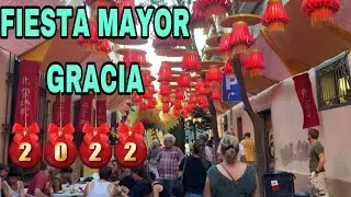 FESTA MAYOR ( GRACIA STREET FESTIVAL) BARCELONA 2022 CULTURE & EVENTS .