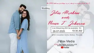 Neenu T Johnson weds Jibin Abraham | Wedding Live | J Max Media