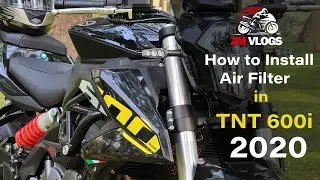 How to install  Air Filter in Benelli TNT 600i 2020 | After Market Air filter DNA or K&N