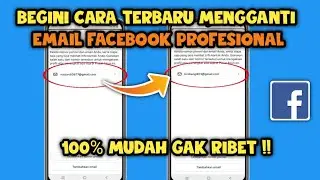 Cara mengubah Email di facebook profesional | Ganti email facebook