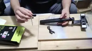 unboxing a vivitar wireless dual led lights selfie stick tripod
