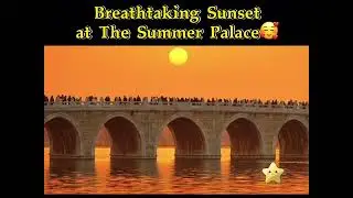 Breathtaking Sunset at The Summer Palace🥰#shorts #viralshorts #shortsviral #snow #beijing