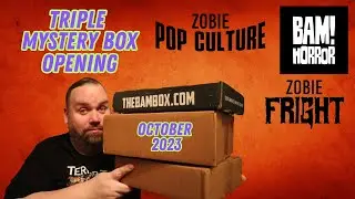 TRIPLE MYSTERY BOX OPENING Bam Horror Zobie Fright and Pop Culture!!!