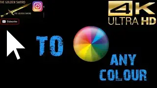 How change your mouse cursor size and colour l Windows 10 l 100% working l 4K l The Golden Sword