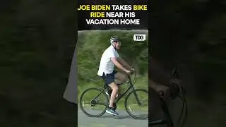 #watch | US President Joe Biden takes bike ride near his Delaware vacation home #shorts #viralvideo