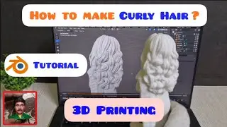 How to make Hair for 3D Printing using Blender ?
