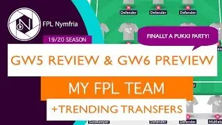 FPL | GAMEWEEK 6: CITY LOST? ARE YOU SURE?! + TRENDY TRANSFERS! FANTASY PREMIER LEAGUE 19/20