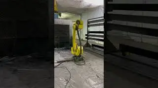 H beam Robotic Painting booth @FANUCAmericaCorporation  #paintpro #robots #automation #dreamteam