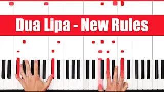 New Rules Dua Lipa Piano Tutorial Easy Chords