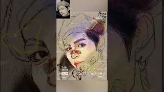 BTS Kim Taehyung | 1 minute Artwork Short | Speed Paint Process #2026