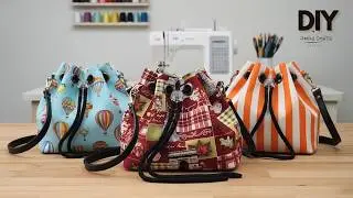 How to make a cute bucket bag. Easy tutorial.