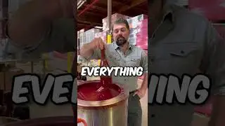 Dipping a Whole Wine Bottle in Molten Wax! 🍷🔥 #Satisfying