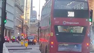 Here is the Stagecoach bus 12537 on the number 388 in Liverpool Street Friday 16 January 2026