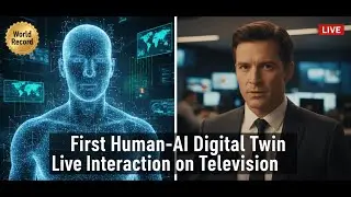 World&rsquo;s First Live Human&ndash;AI Digital Twin Interaction on Television | World Record | Global World