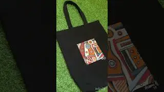 Another tote bag transformed ✨✨ #acrylicpainting #totebag #custommade