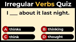 Irregular Verbs Quiz: Can You Score 10/10?