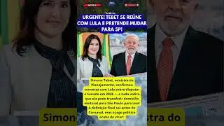 URGENTE! TEBET SE RE&Uacute;NE COM LULA E PRETENDE MUDAR PARA SP!