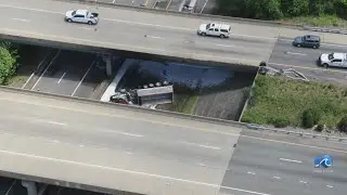 Latest developments after dump truck went over I-664