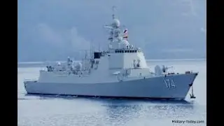 Chinese PLA NAvy Type 054A frigate & Type 052D Guided Missile Destroyer