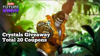 Crystals Giveaway || 20 Coupons Giveaway || Marvel Future Fight ||