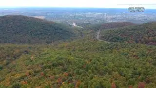 Uniontown, Pa from Point Lookout with Drone.  Fall 2023