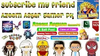 Subscribe Azeem Asgar I 8 Ball Pool DargonBallZ Avatar in PSD File I By Me and Azeem Asgar