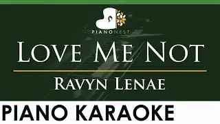 Ravyn Lenae - Love Me Not - LOWER Key (Piano Karaoke Instrumental)