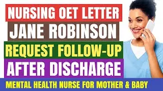 Nursing OET Letter To Mental Health Nurse, Correction & Case Notes' Analysis For Jane Robinson #ucan